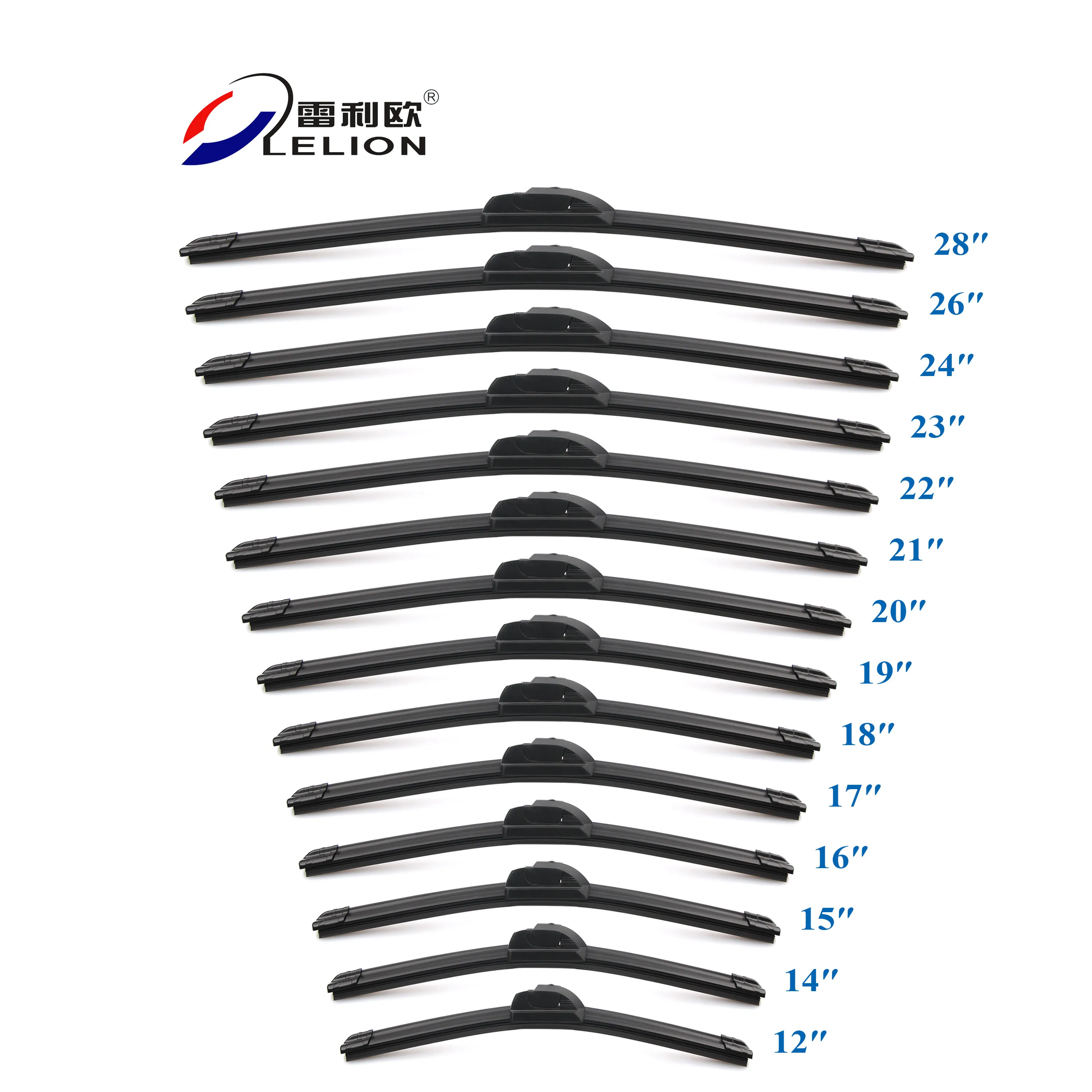 LELION wipers Premium Universal Front Auto Windshield Soft Rubber Wiper Blades for car