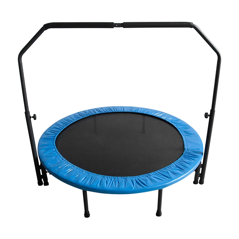 Indoo Kids Mini multicolor Trampoline toy 48 Inch Foldable small exercise cama elastica Trampoline with Handrail for children