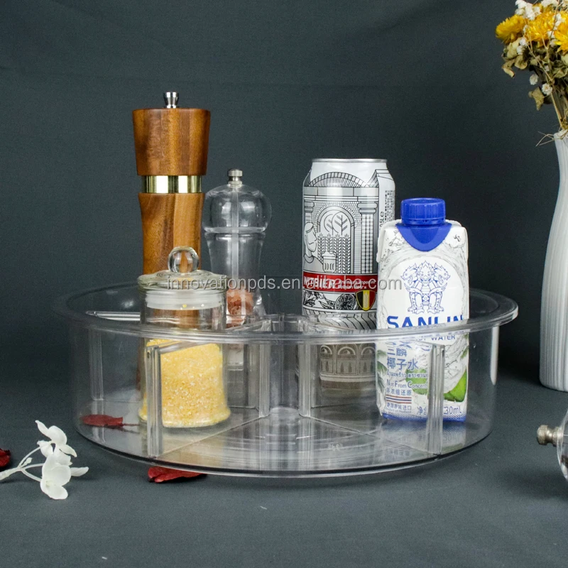 3002 Горячая продажа Lazy Susan Вращающийся акриловый Органайзер для специй органайзер