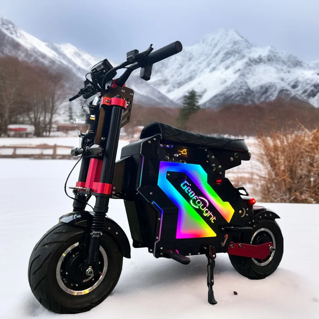 Моло 5 мощный взрослый 100 км скоростной водонепроницаемый Скутер E Bike двухмоторный 72 В 1000 Вт большой внедорожный электрический скутер с сиденьем