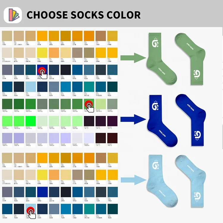 OEM Sustainable Organic Cotton Socks Custom High Quality Men Embroidery Sports Blank Crew Socks Custom Logo