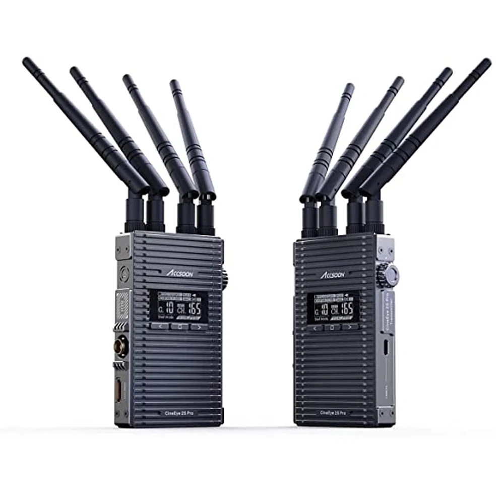 ACCSOON CineEye 2S Pro Wireless Transmitter Receiver SDIHDMI Dual Band 1200ft Image Video Transmission for Android IOS Camera