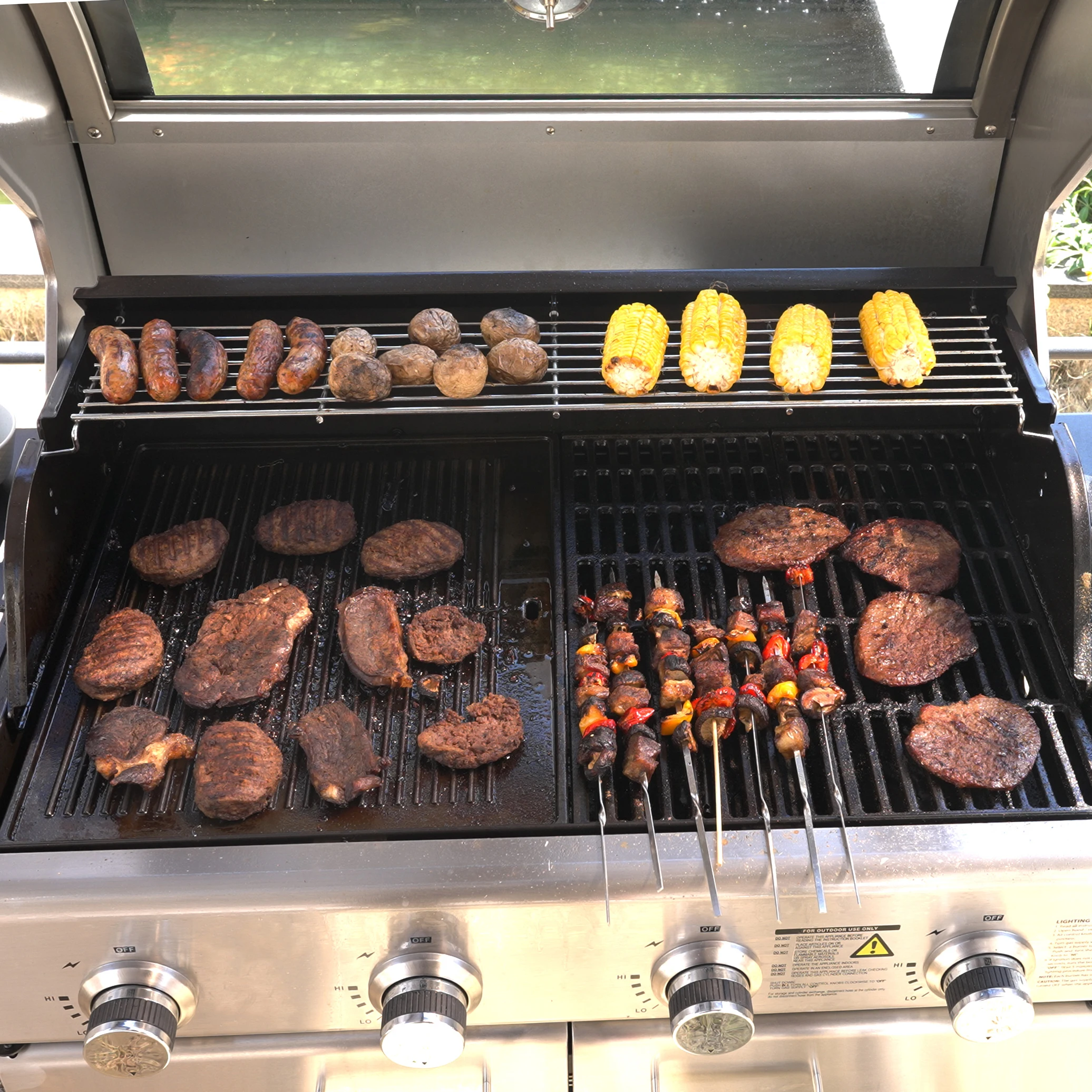 Family Household Commercial Gas BBQ Grill Machine Sydney Outdoor Barbecue Gas Grills