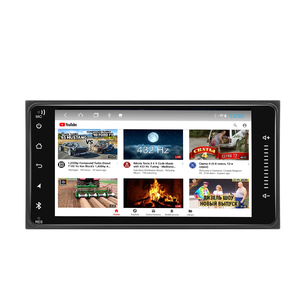 Double din 7inch android multimedia car dvd player gps navigation for toyota universal radio stereo