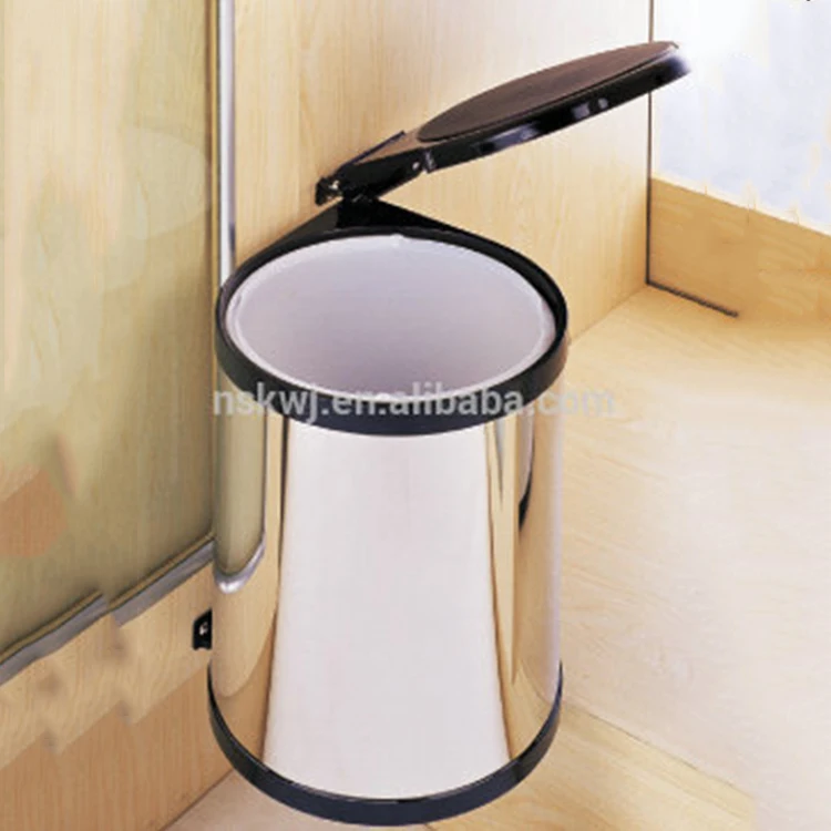 kitchen built in recycle bin 2 compartment garbage can black trash can