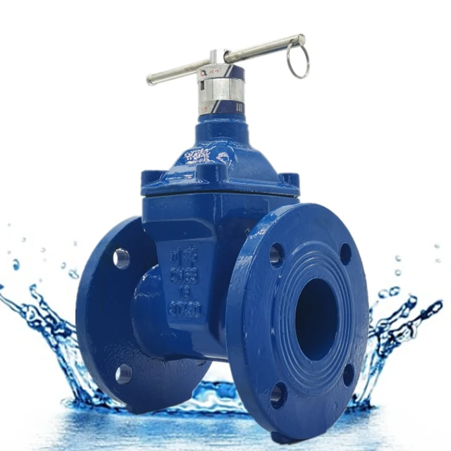 Chinese valve manufacturer ductile iron dn65-dn300 flange gate valve is a water valve with convenient installation