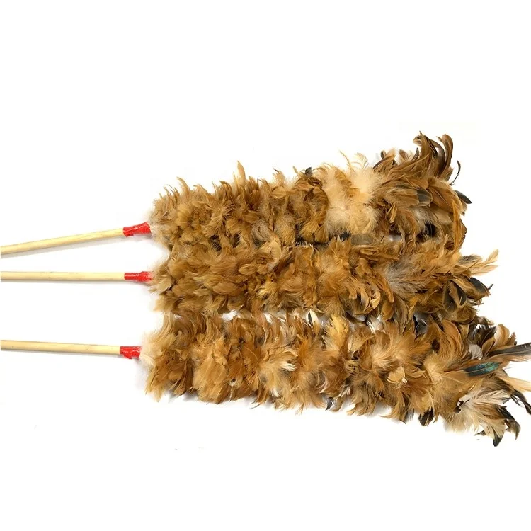 Wholesale Factory Cock Duster Chicken Feather Duster for Household Shop Car Cleaning