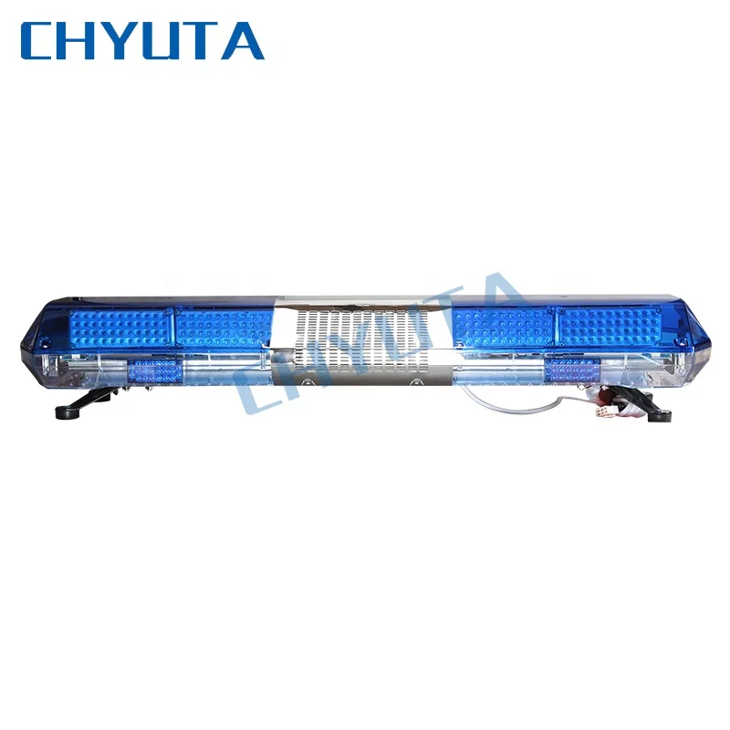 Led flashing rotator car emergency light bars 47 inch for vehicle warning led strobe work lights bar with siren 12v 24v
