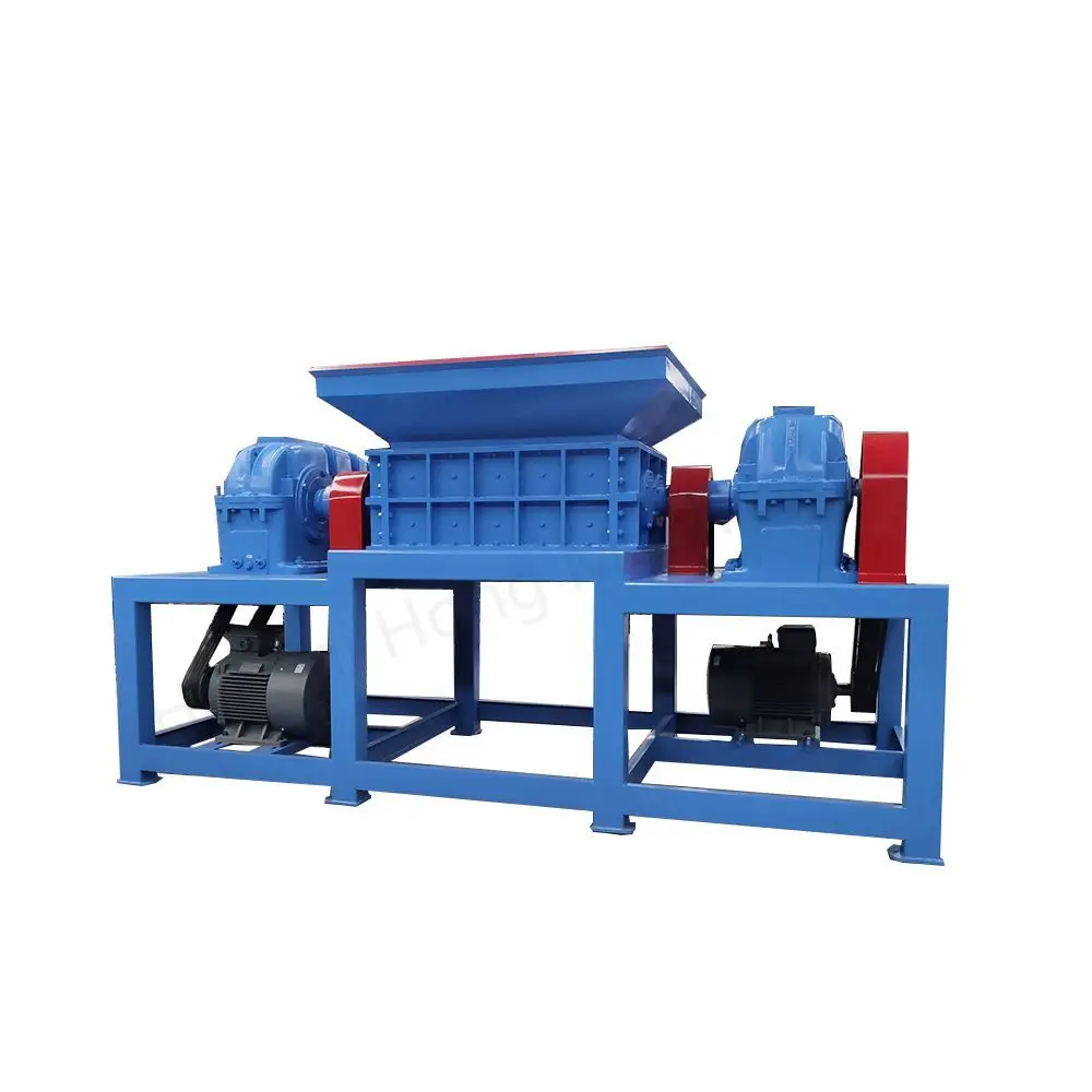Automatic hot selling double single shaft shredder double shaft shredder 11kw