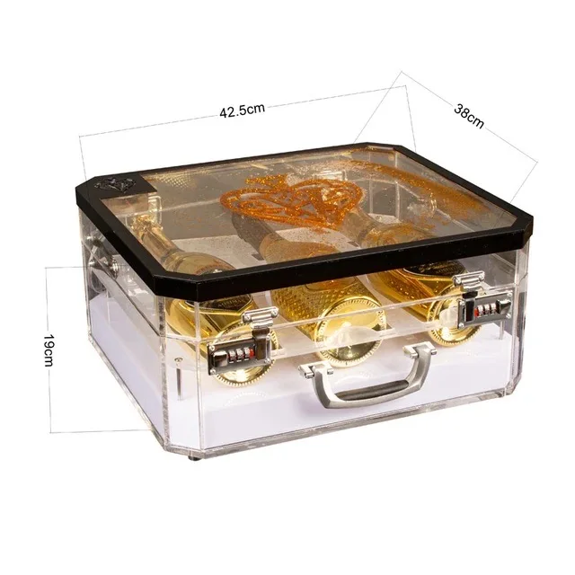 Ice Rock Ace of Spade LED Luminous Champagne Cocktail Wine Whisky Carrier Case Bar Bottle Presenter for Night Club Party Lounge