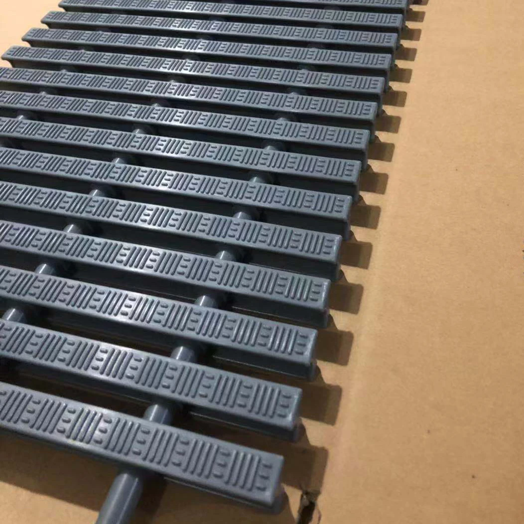 Custom made color dark grey/light grey/black/blue/beige/white overflow grating in swimming pool  gutter grating