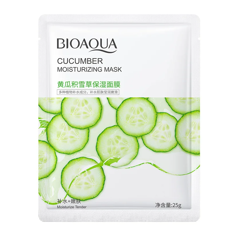  Лицевая маска для лица BIOAQUA mascarillas частная торговая марка натуральные растения фрукты косметическая уход за кожей увлажняющая шелковая