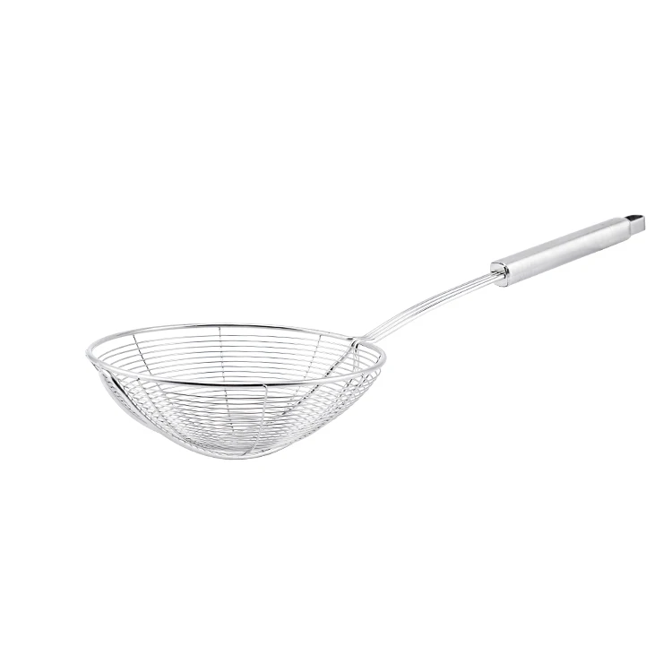 Kitchen Cooking Supplies Colander Scoop Stainless Steel Mesh Strainer Food Noodles Sifter Spoon