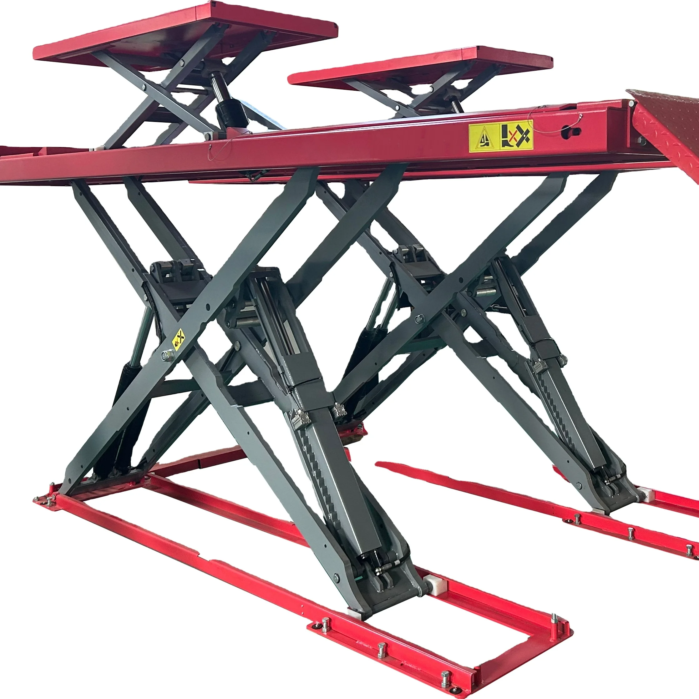 Auto maintenance Equipment platform onground car scissor lift machine lifter double level big lift