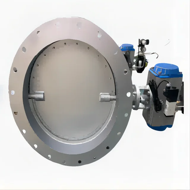 High  Quality Environmental Protection Pneumatic  Round Ventilation Butterfly Valve