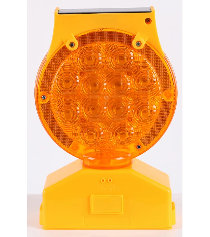 Lights flashing led warning light solar road yellow solar road hazard construction warning safety light