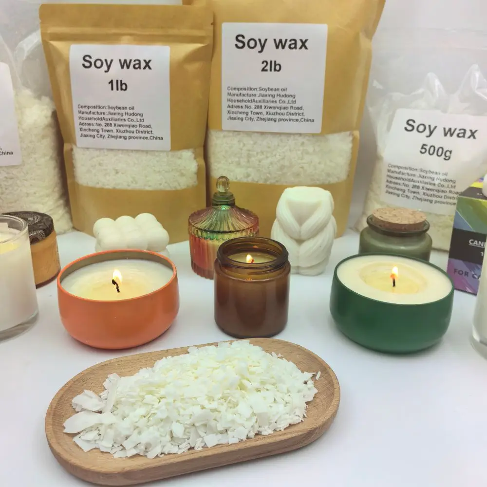 Chinese Wholesale Oganic Soy Wax Flakes Wax Raw Materials Soy Wax for Candle Making