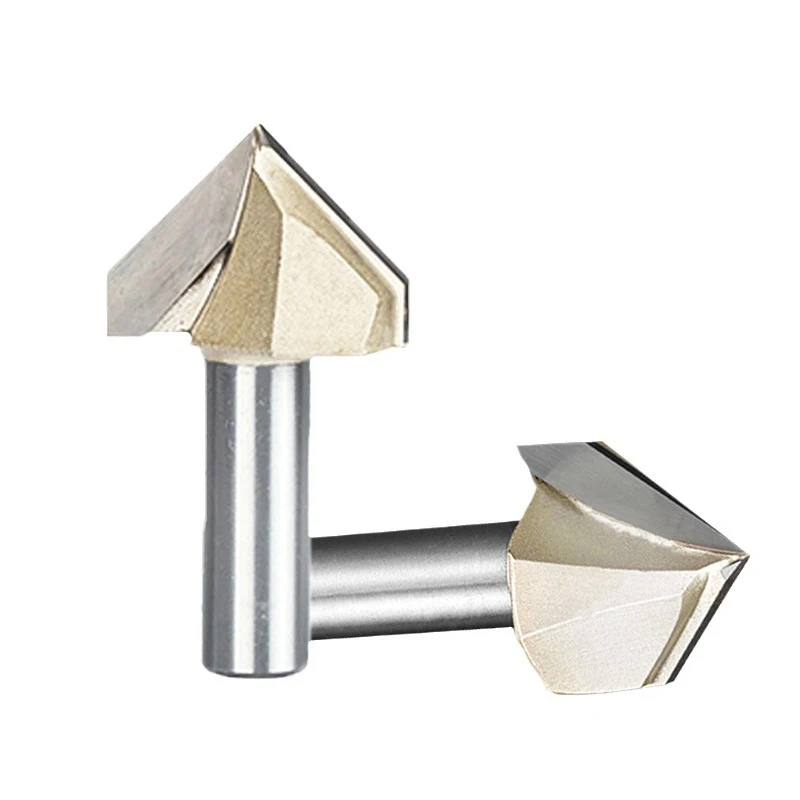 MC-08 Professional v-type key milling cutter tungsten steel hard alloy t slot milling cutter chamfering 45 degree milling cutter