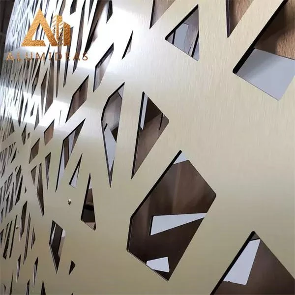 Art Design Wall Pattern Perforated Aluminum Panels  For Outdoor Curtain Wall Project