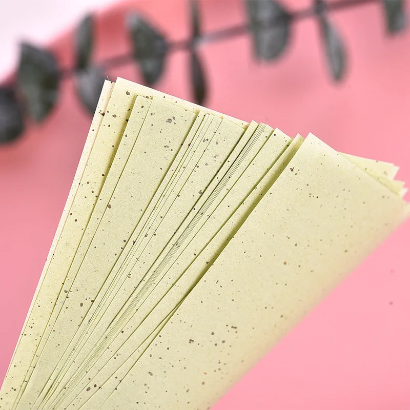 Private label custom logo oil absorbing sheets portable oil blotting paper 100pcs/box oil control absorbing paper for face