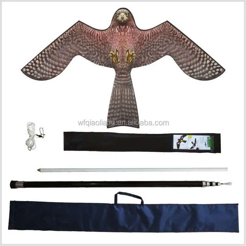 simulated bird repeller eagle kite scarecrow bird catcher kites falcon repeller anti pigeon for agricultural bird control