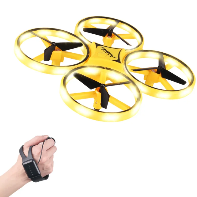 LED Lighting Show Hand Sensor RC Quadcopter Drone with Foldable