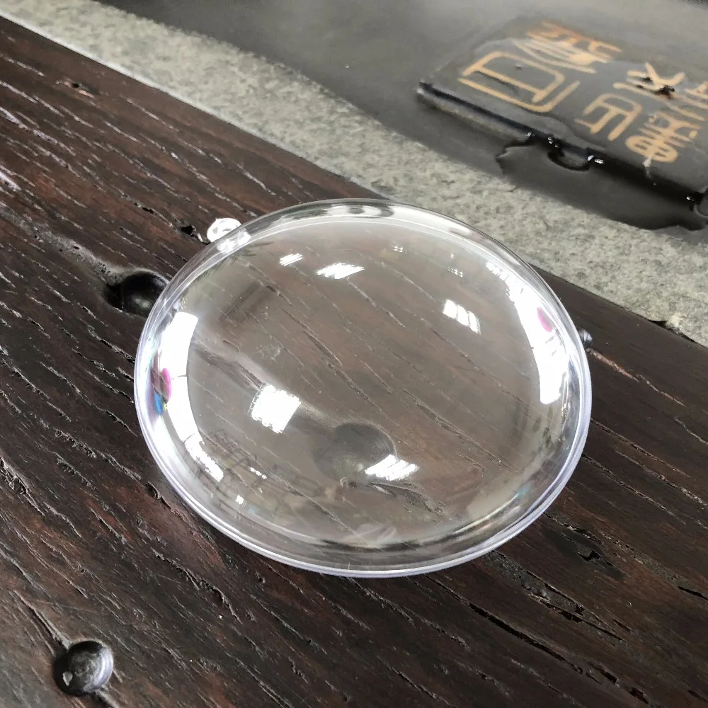 8-11cm Oblate Shape Christmas 2022 Transparent Ball christmas tree ornaments Christmas and new year Home decor Wedding Decor