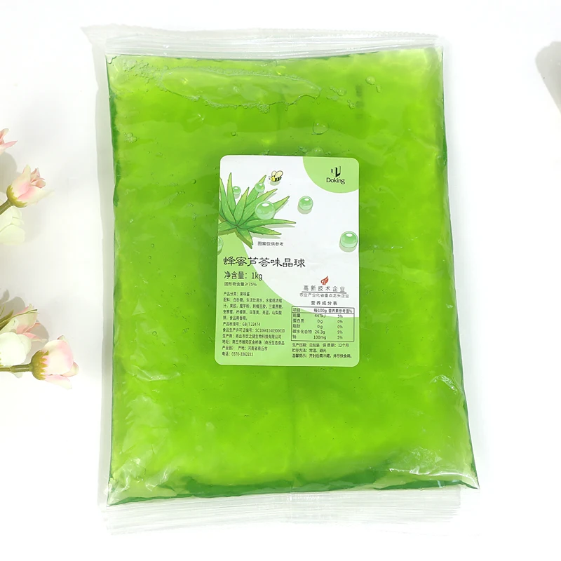 Doking popular Crystal boba for bubble tea drinks desserts bakery ingredients fruit flavors jelly Grape Crystal bobo