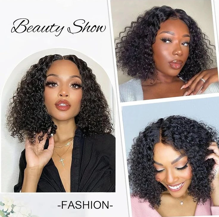 Royce Factory Raw Vietnamese Hair Wig 4x4 Lace Frontal Bob Human Hair Wigs 10 12 14 16 Inch Water Wave Bob For Black Women