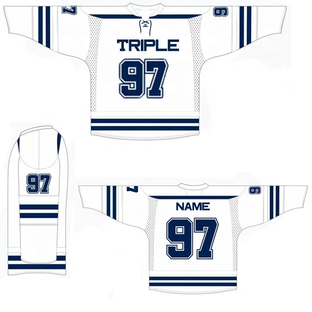 custom blue men team canada new yearsey embroidered with hood sublimated ice mighty ducks movie usa hockey jersey