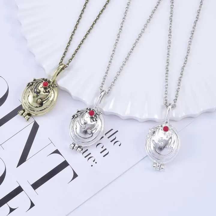 Hot sales Can be opened circular shape urn ashes pendant chains jewelry necklace for women men