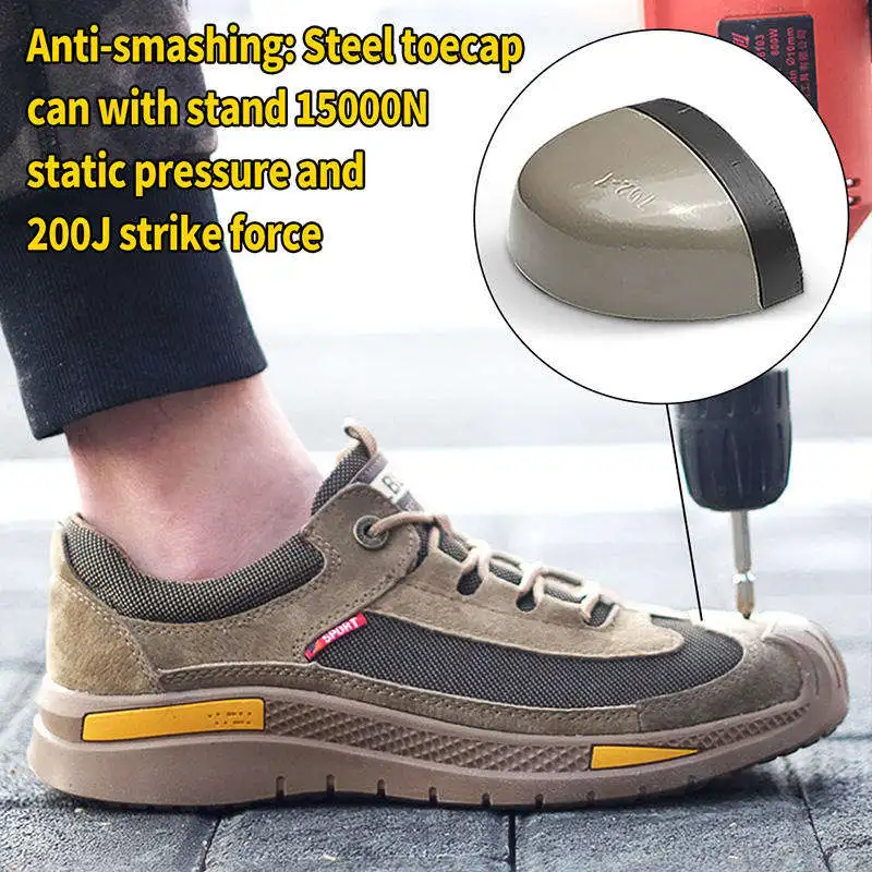 UT 2023 S3 Prevent Puncture Industrial Working Footwear Steel Toe Workmans Safty Sefty Safety Shoes Men Zapatos De Seguridad