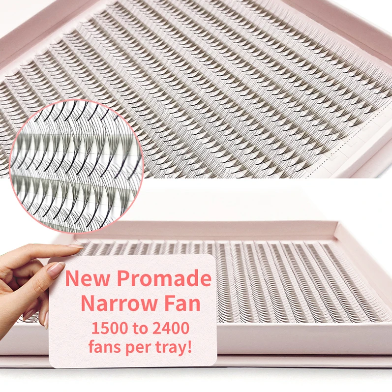 Wholesale 3D 4D  narrow promade fans 7mm wholesale 6D premade fans premade volume fans mix