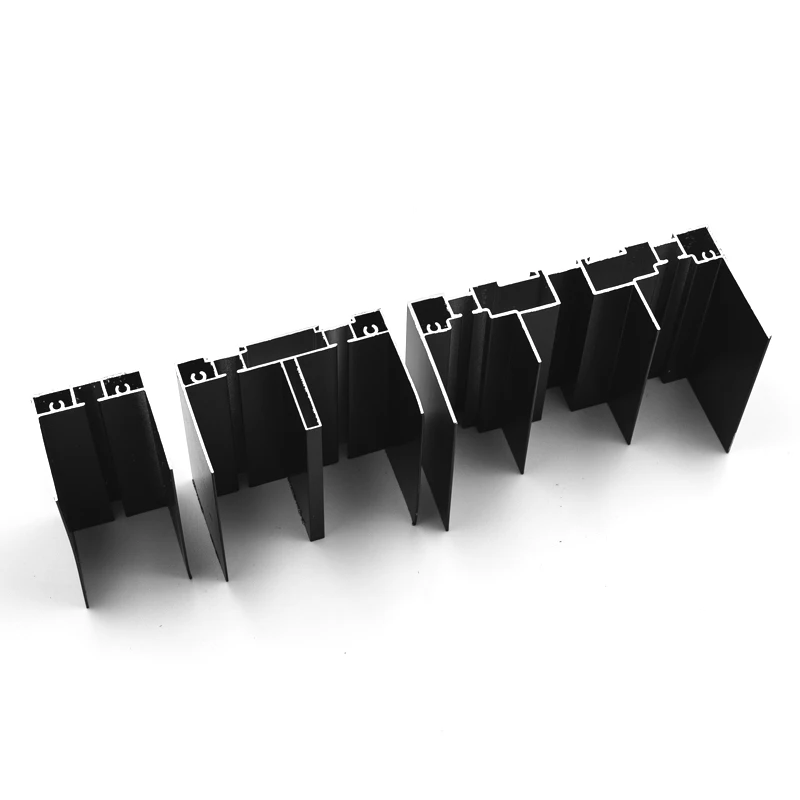 European Standard black Aluminum extrusion aluminium profile with full set of accessories for doors and windows