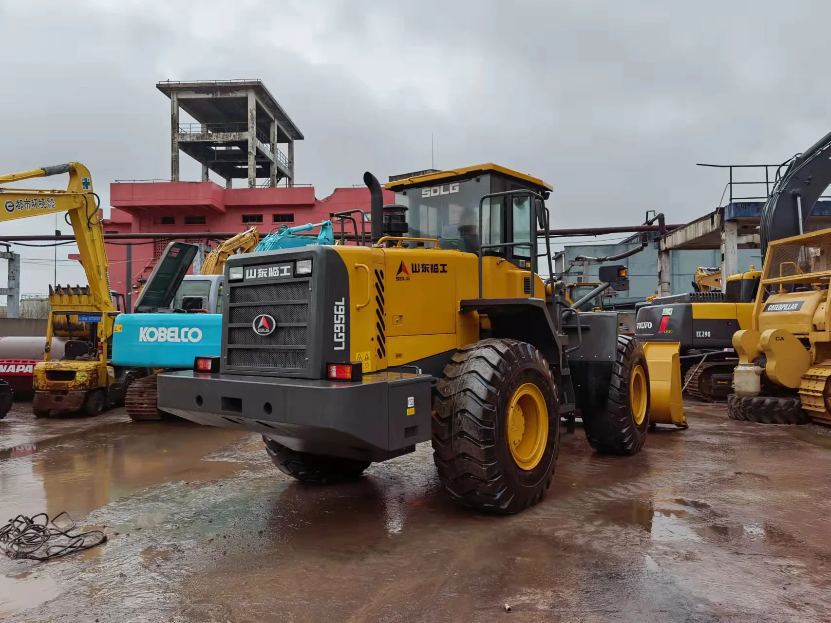 Imported second hand construction machinery liugong956l wheel loader,good working with low price