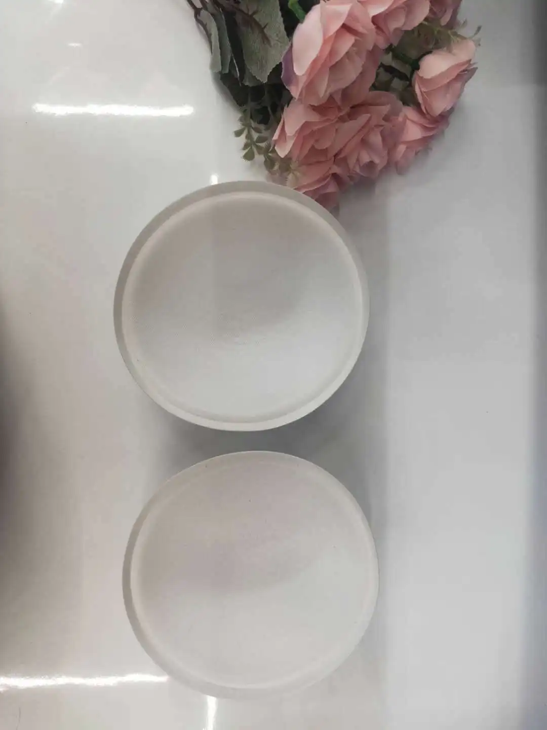 Manufacturers direct round cup inserts bra underwear swimsuit sponge chest pad bra soft cotton   Sealing side