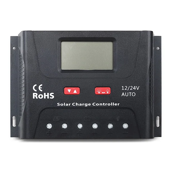 High Power 10a/20a/30a/40a/50a/60a/80a PWM Solar Charr Controller 12v/24v/48v Lithium Lead-Acid Battery MPPT Type  Solar System