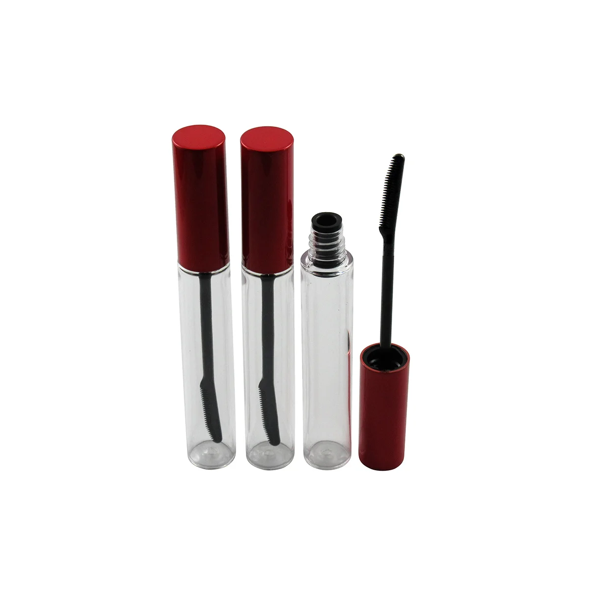 TM-M1021B  8.5ml empty mascara plastic bottle blowing tube  cosmetic packaging mascara tube with comb shape brush
