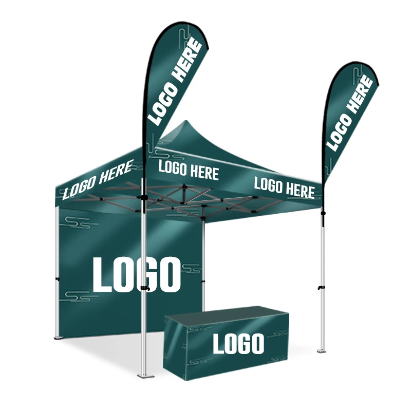 SENTAI Polyester Fabric Commercial Canopy Aluminum Pop Up Advertising Tents For Sale