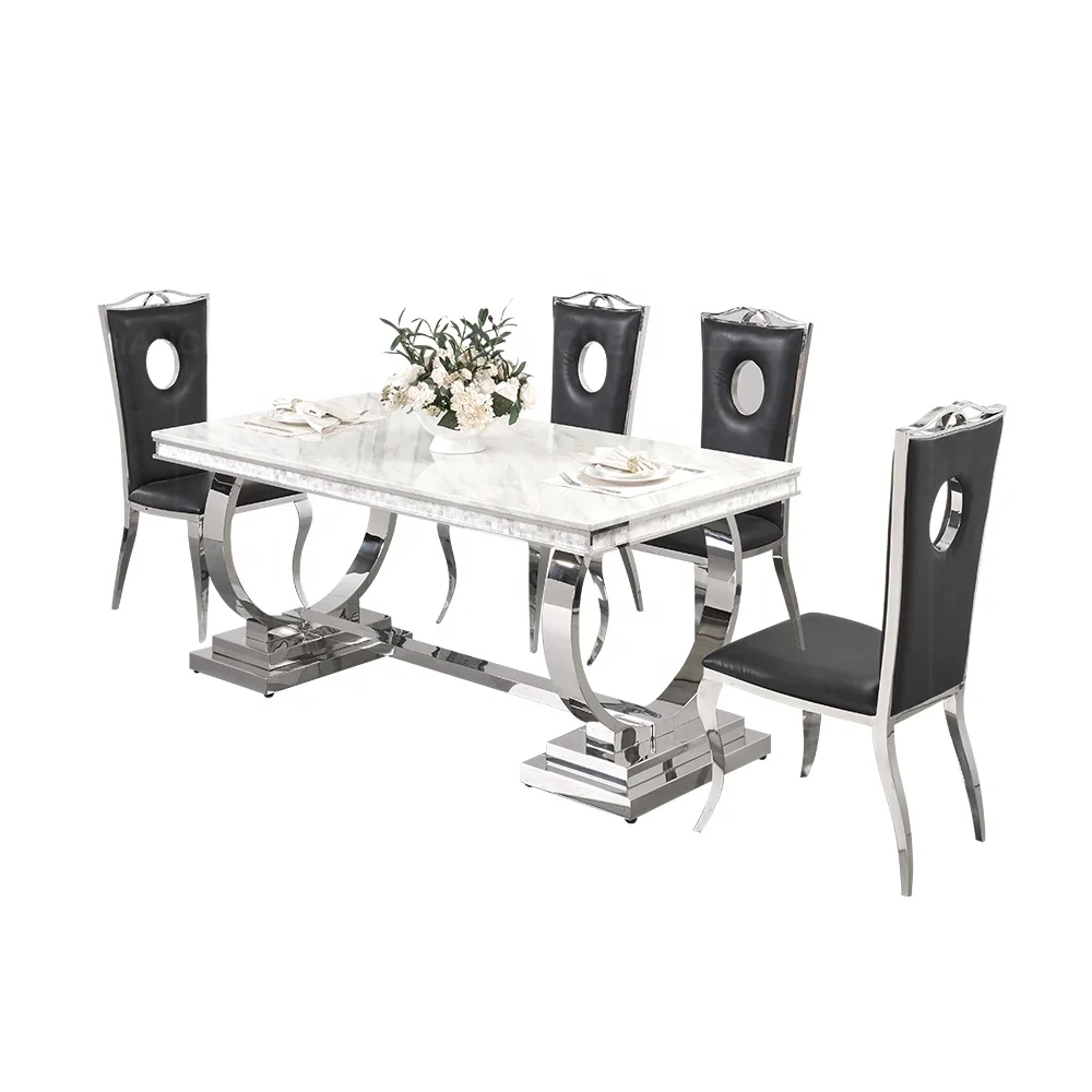 Luxury dining table 8 seater dinning table set dining room furniture