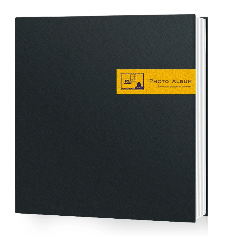 
Leather cover paper transparent pvc photo album diy waterproof photo book self adhesive photo album 