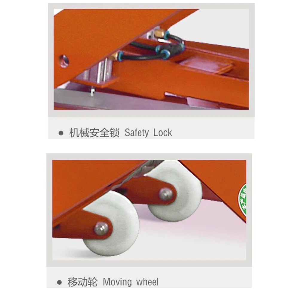 BLURESEA high quality scissor lift BLS-P30A automatic movable mid-rise scissor car lift with CE