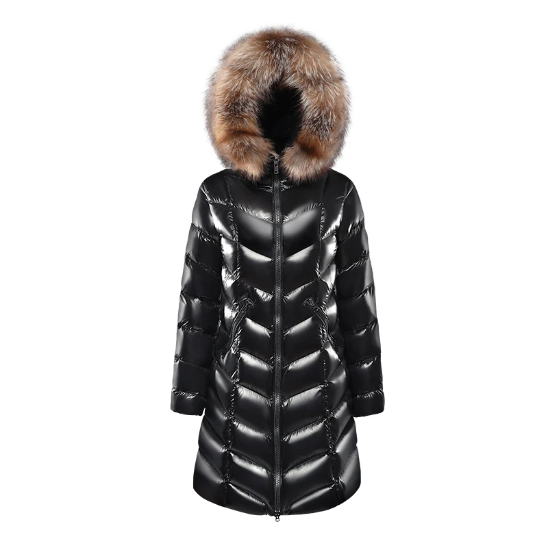 Fashion Women Waterproof Windproof Down Jacket Outdoor Long duck down long jacket for lady winter clothes for women
