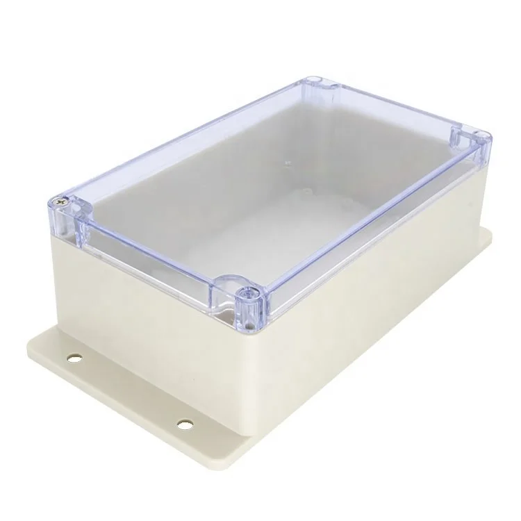 Standard transparent plastic enclosure wall mounted waterproof box IP65 for electrical products