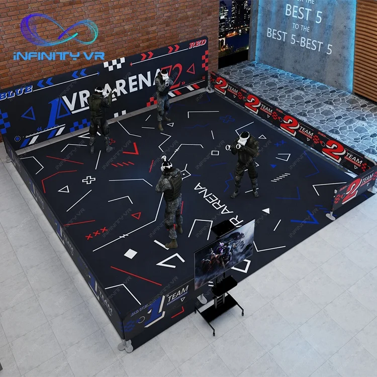 Infinity VR Большой Космический производитель 9d комната Бесплатная прогулка Vr арена для взрослых симуляторы съемки многопользовательские Бесплатные беспроводные