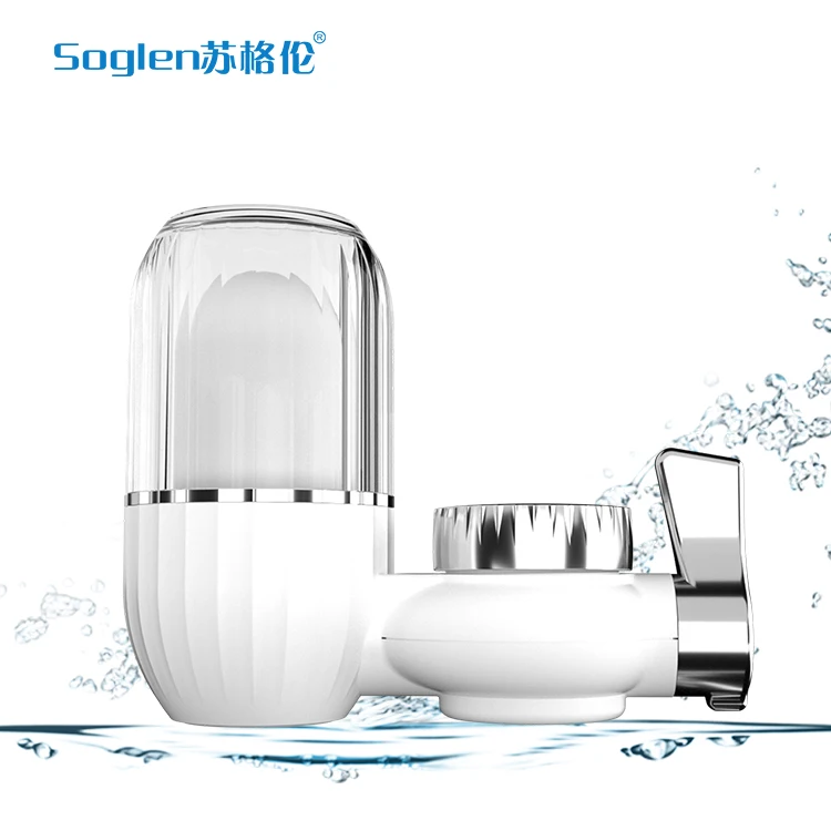 
Faucet Water Filter Vertical Faucet Mount Drinking Tap Water Filter 100% Organic Granular Activated Carbon filter 