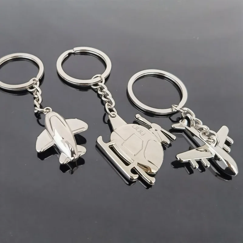 Hot Sale Multi Styles Metal Airliners Fighter Plane Warplane Helicopter Airplane Bomber Aircraft Keychain metal Key Chain