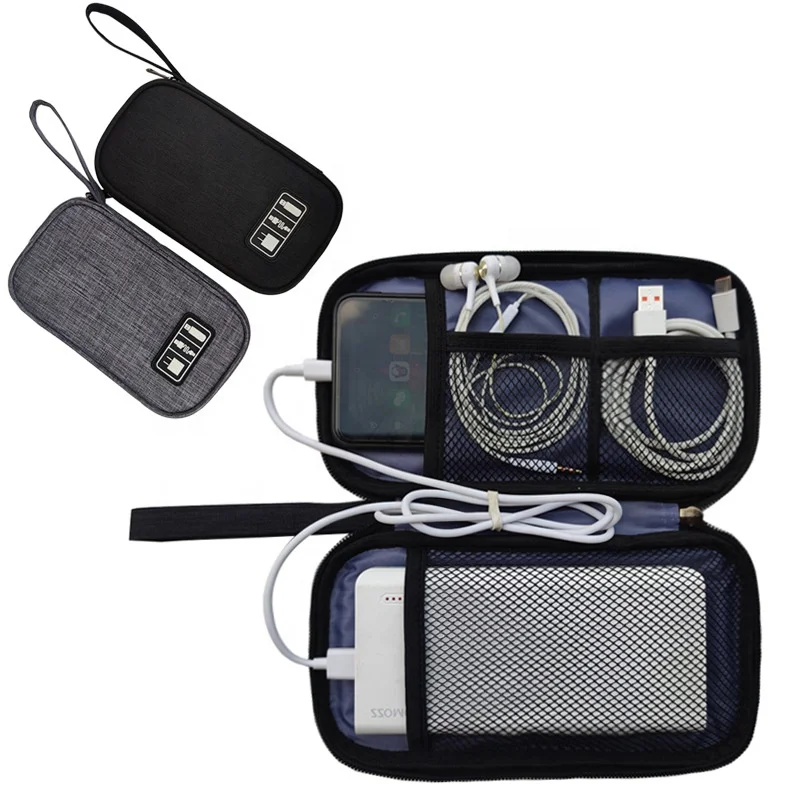 Portable Small Cable Organizer Bag Travel Electronic Accessories Storage Pouch Mobile Phone Powerbank Cable USB Flash Organizer
