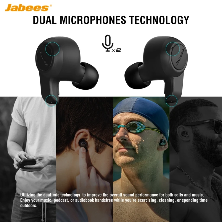  4 микросенсорные наушники беспроводные Bluetooth 5 водонепроницаемая гарнитура IP67 TWS с поддержкой быстрой