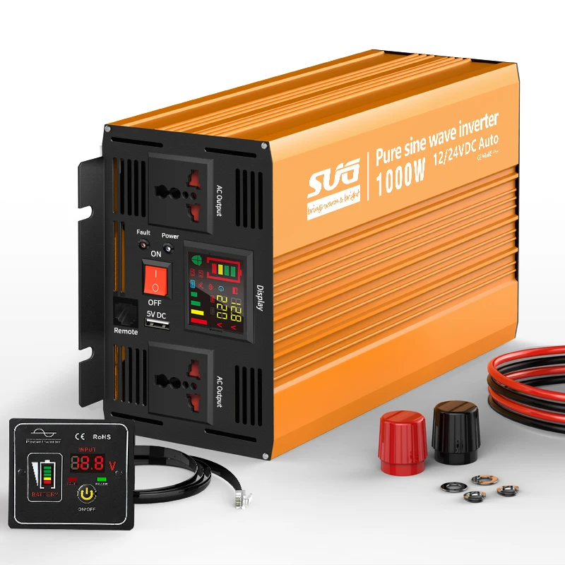 Power Inverter 500w 1000w Off-Grid Solar System 12v 24v